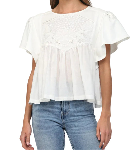 Mariah Embroidered Top