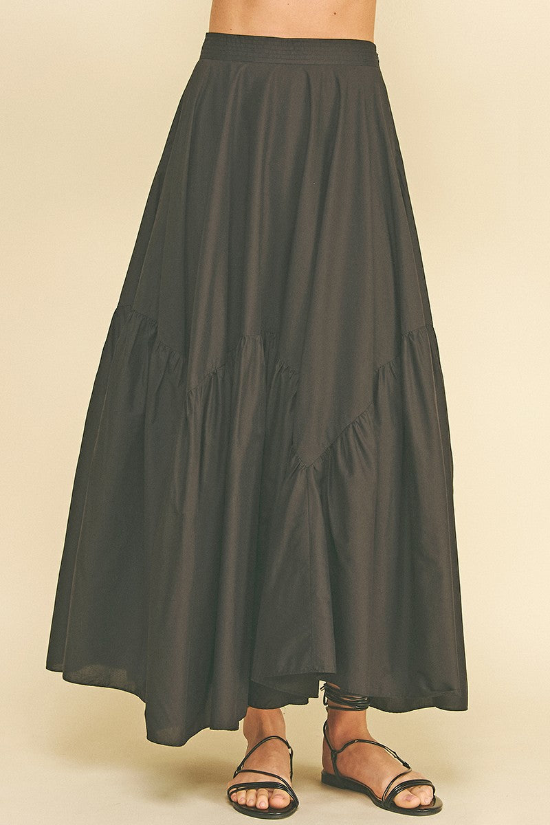 Kaci Asymmetrical Tiered Skirt