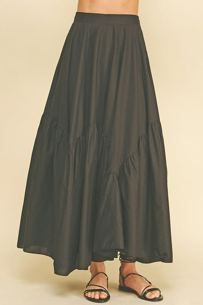 Kaci Asymmetrical Tiered Skirt