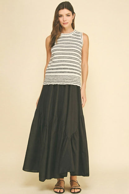 Kaci Asymmetrical Tiered Skirt