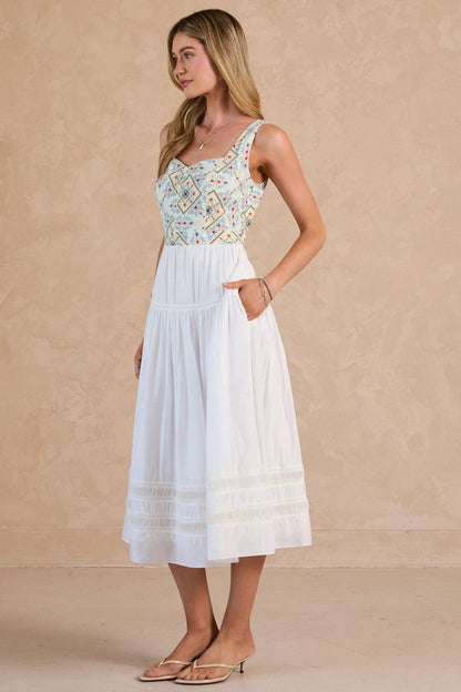 Zoe Embroidered Dress