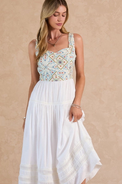 Zoe Embroidered Dress
