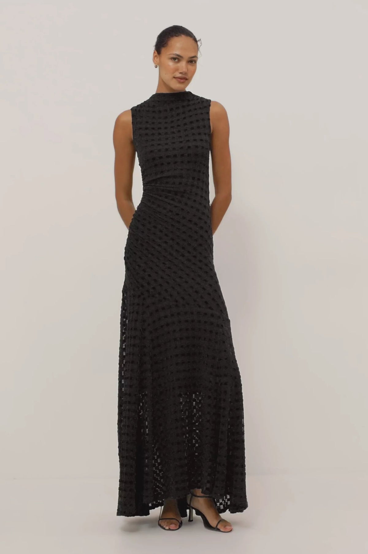 Cosmos Dress - Black Checkerboard