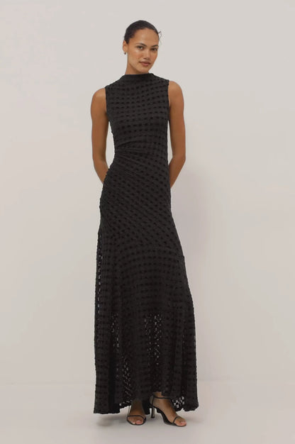 Cosmos Dress - Black Checkerboard
