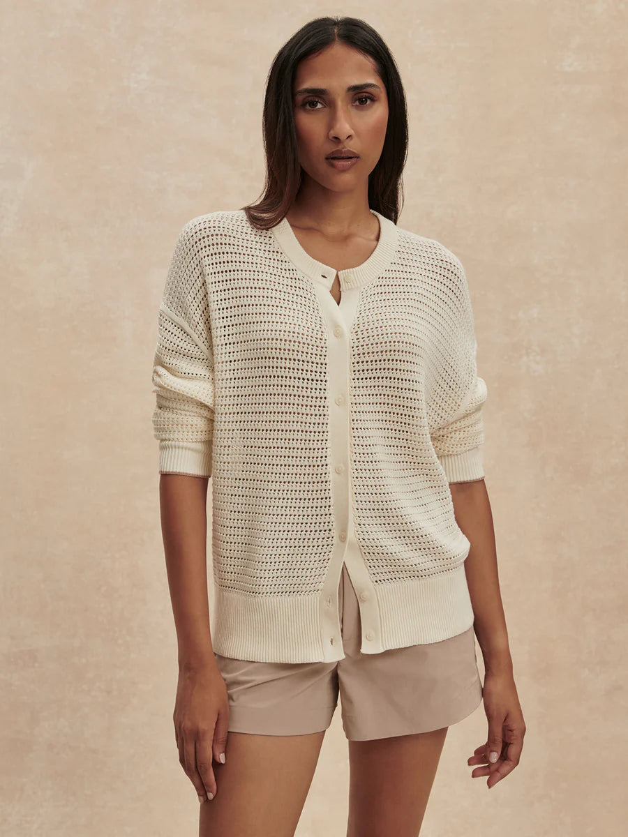 Pembroke Knit Cardigan - Egret