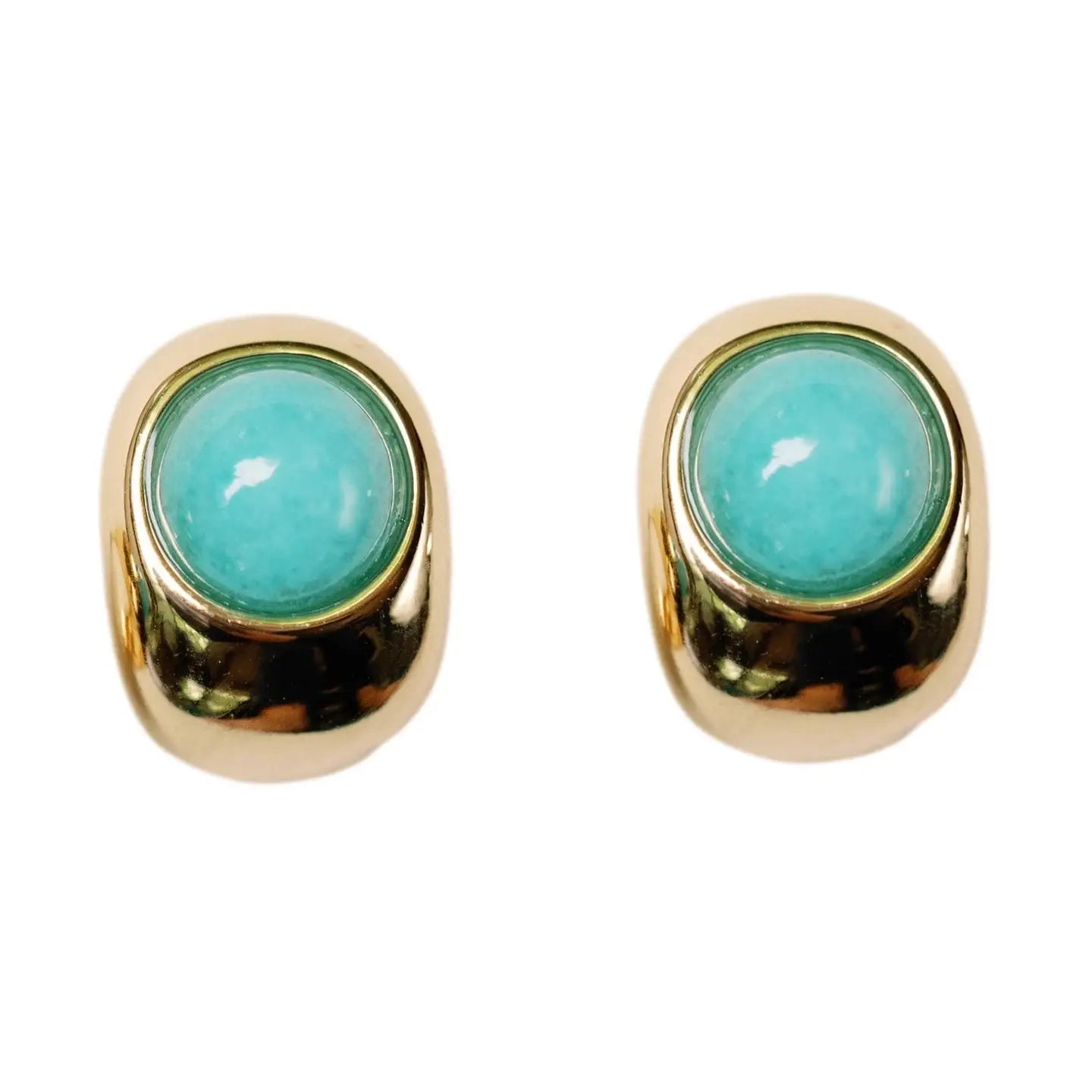 Turquoise Huggie Mini Hoop Earrings