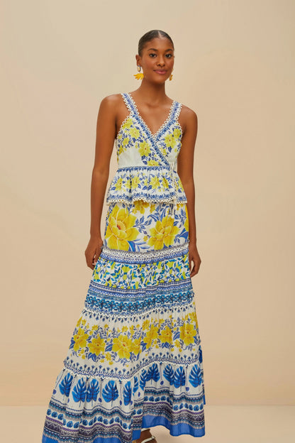 Zuli Off-White Maxi Skirt