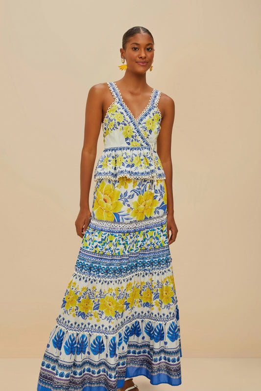 Zuli Off-White Maxi Skirt