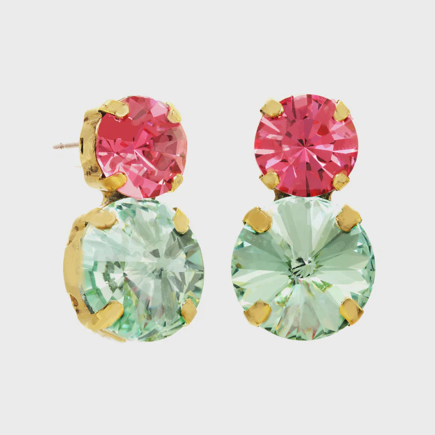 Maegan Earring-Aqua Pink