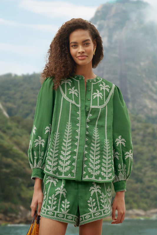Cross Stitch Embroidery Blouse