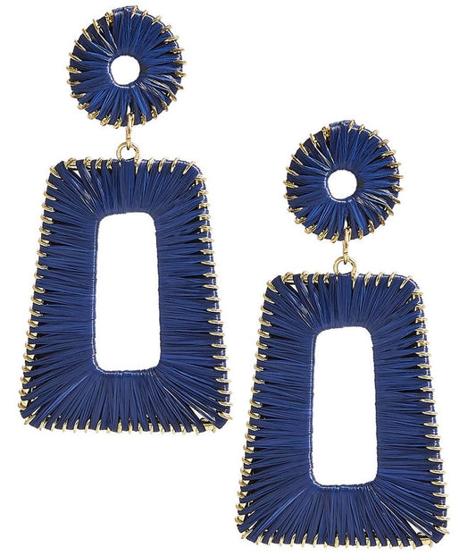 Jordan Raffia Earring