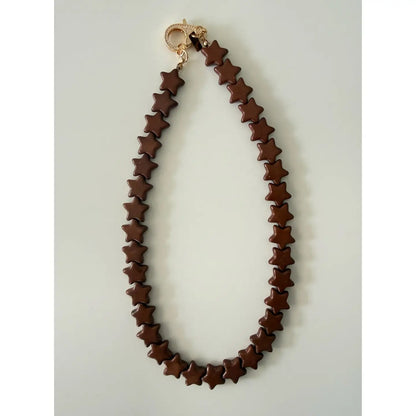 Star Necklace - Brown