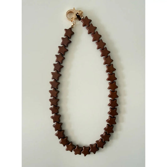Star Necklace - Brown
