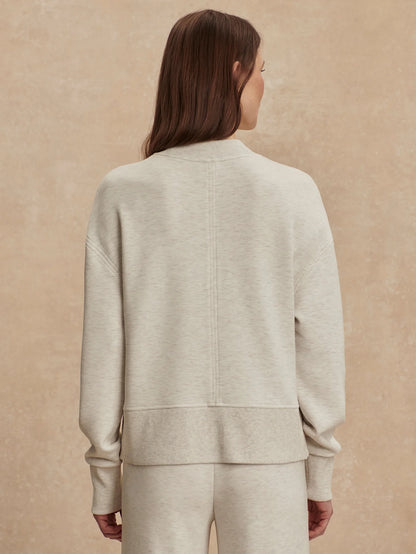 Philippe Crop Sweat - Ivory Marl
