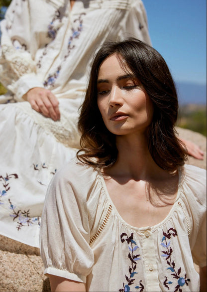 Adeline Blouse - Ivory