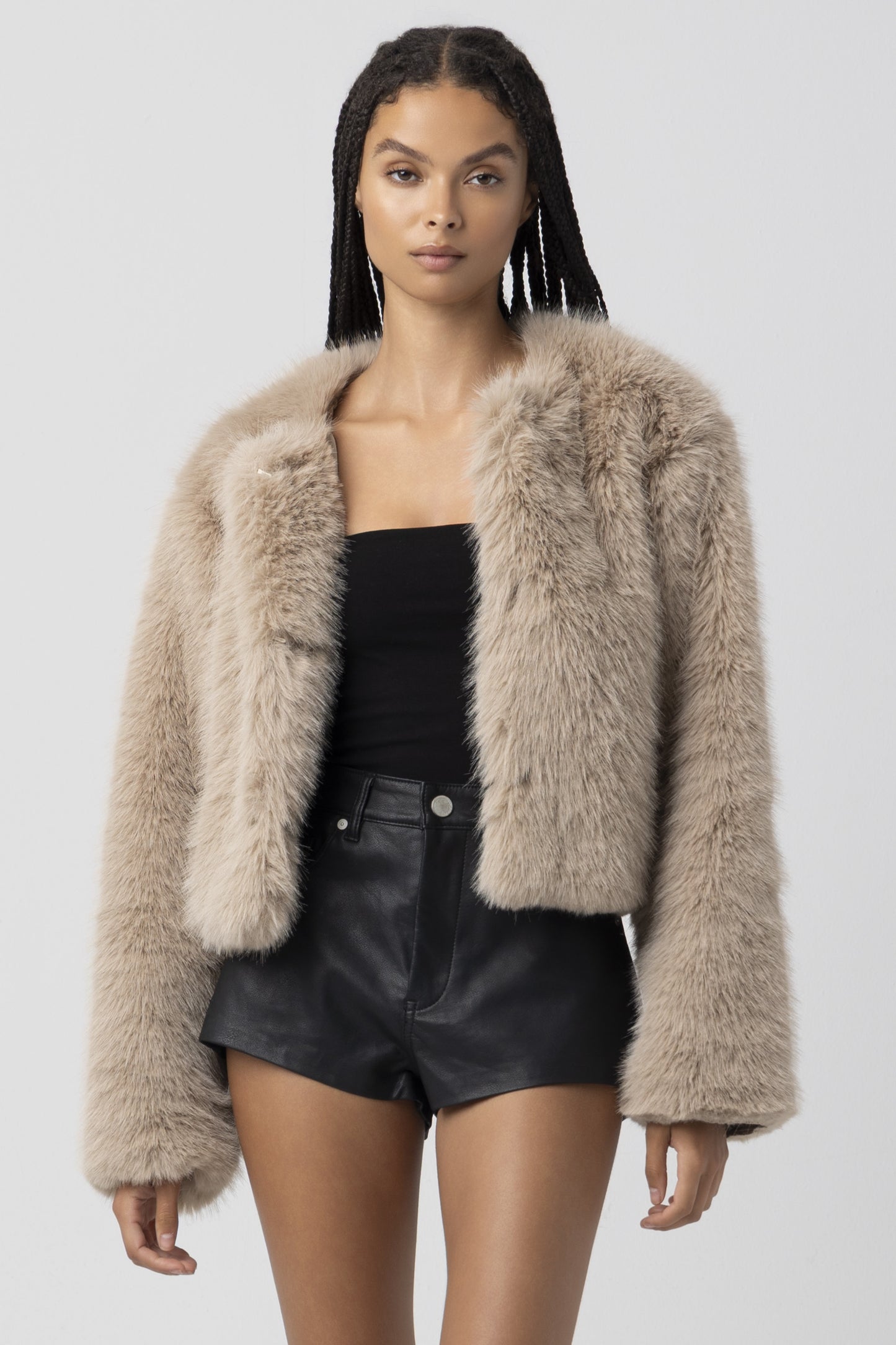 Prime Asset Faux Fur Jacket - Sand