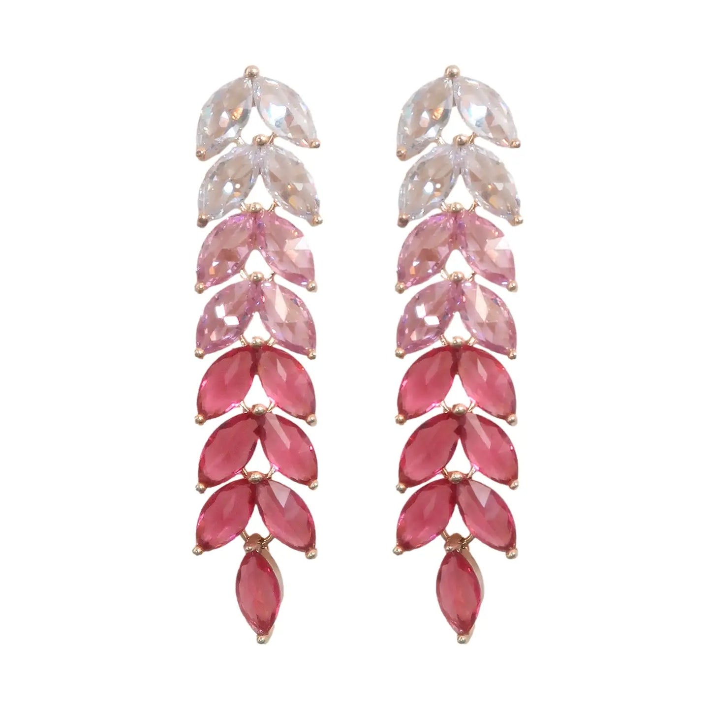 Pink Holiday Ombre Earrings
