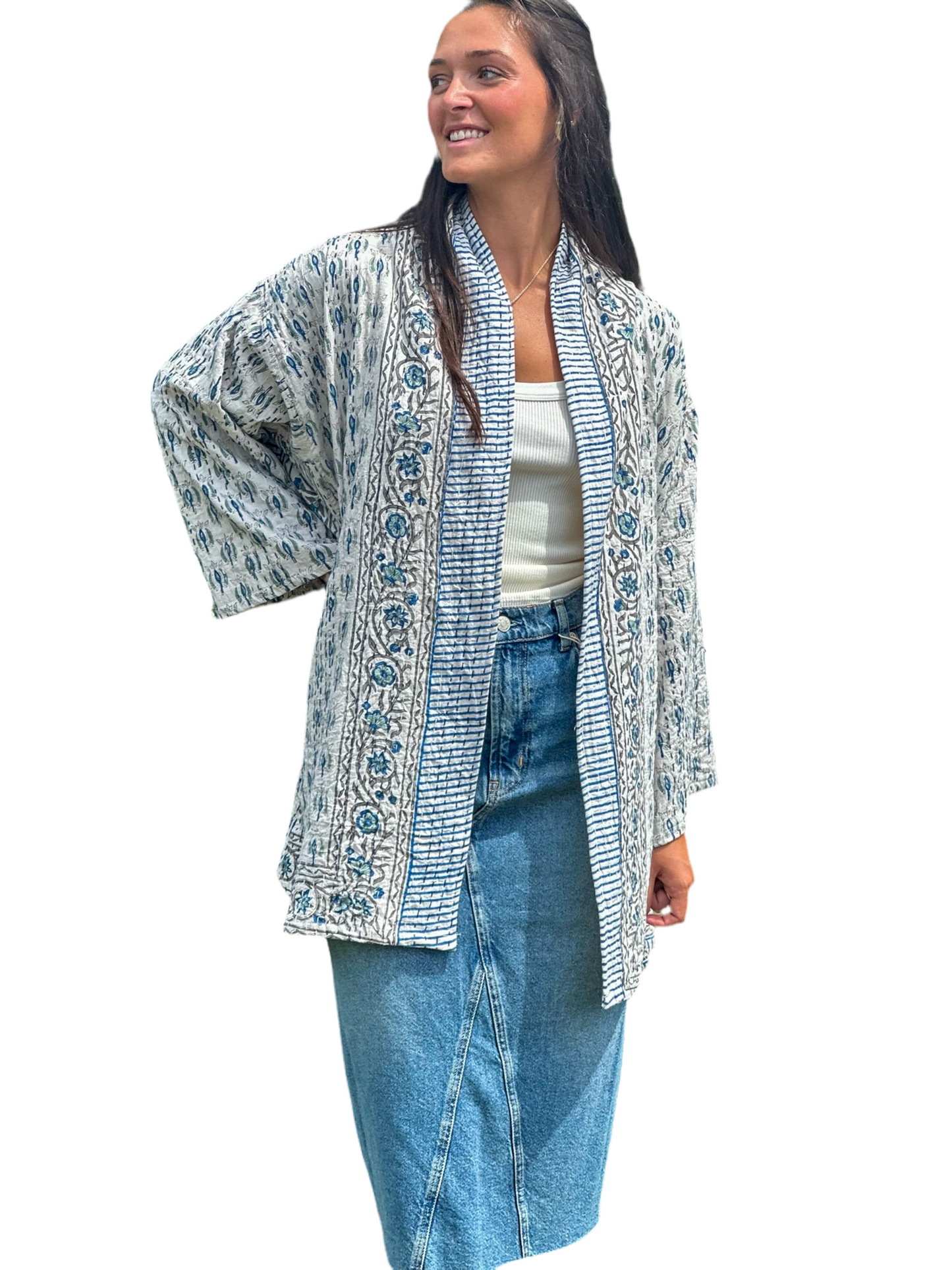 James Blanket Jacket - Blue