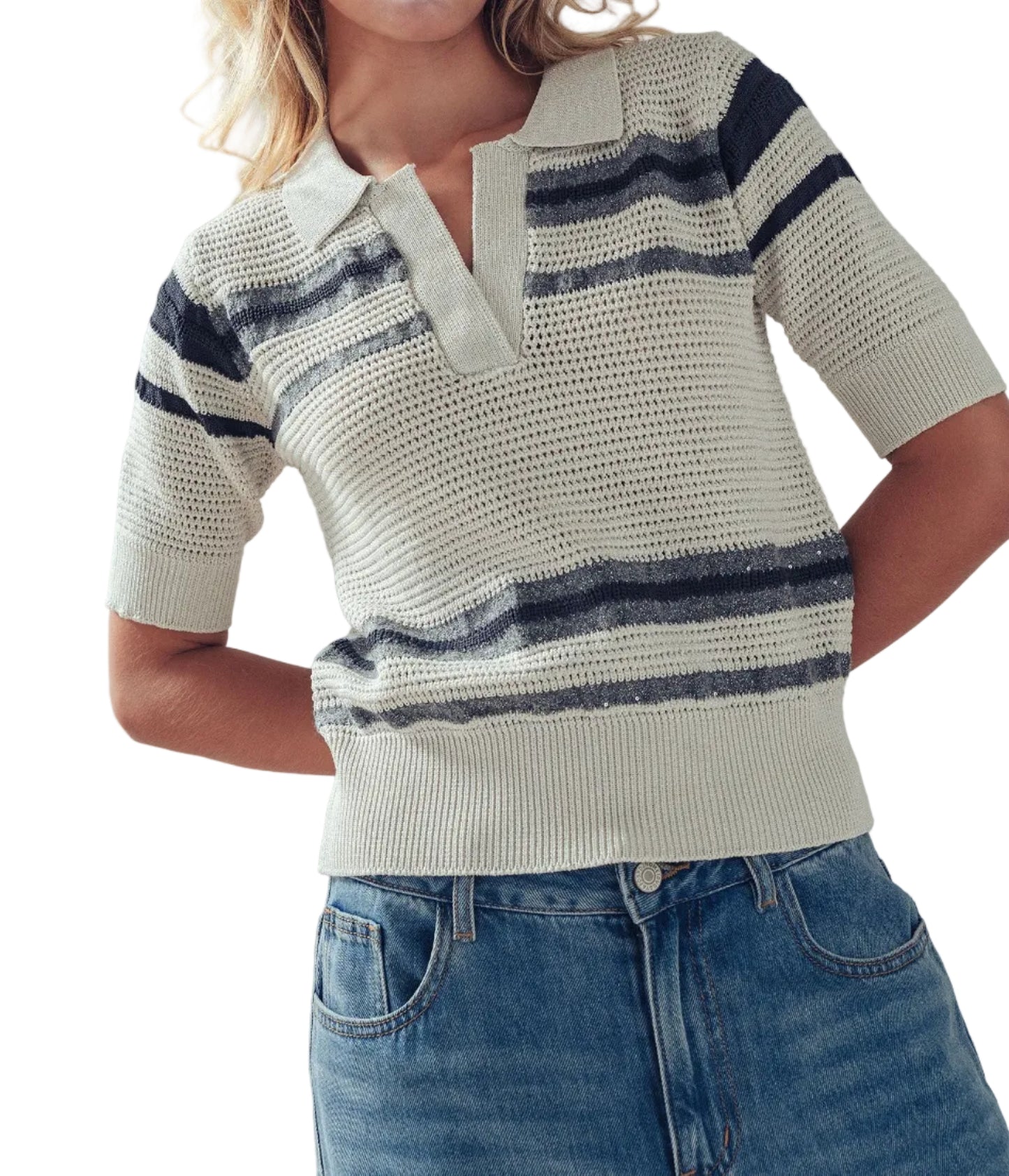 Zoe Stripe Sweater