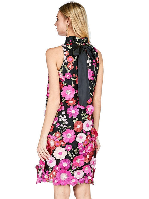 Erika Floral Applique Dress