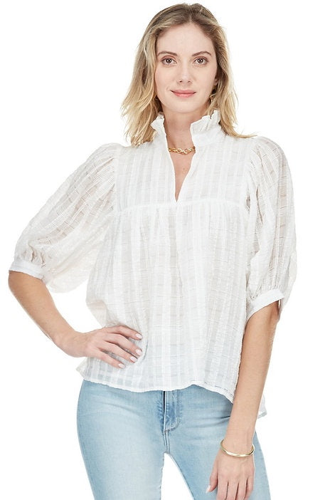 Archer Top - White Stripe