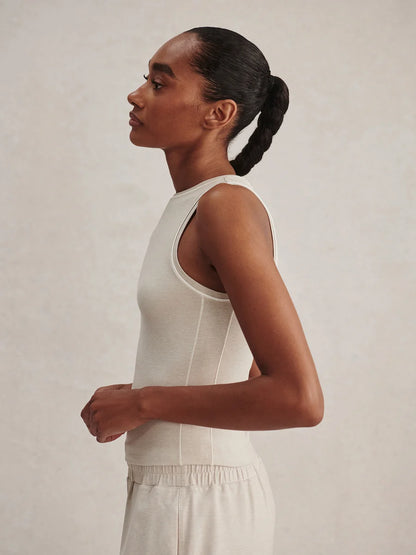 Lettie Tank - Pebble Marl