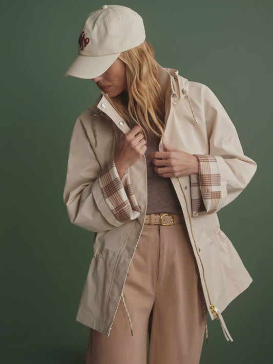 Etta Short Rain Jacket - Birch