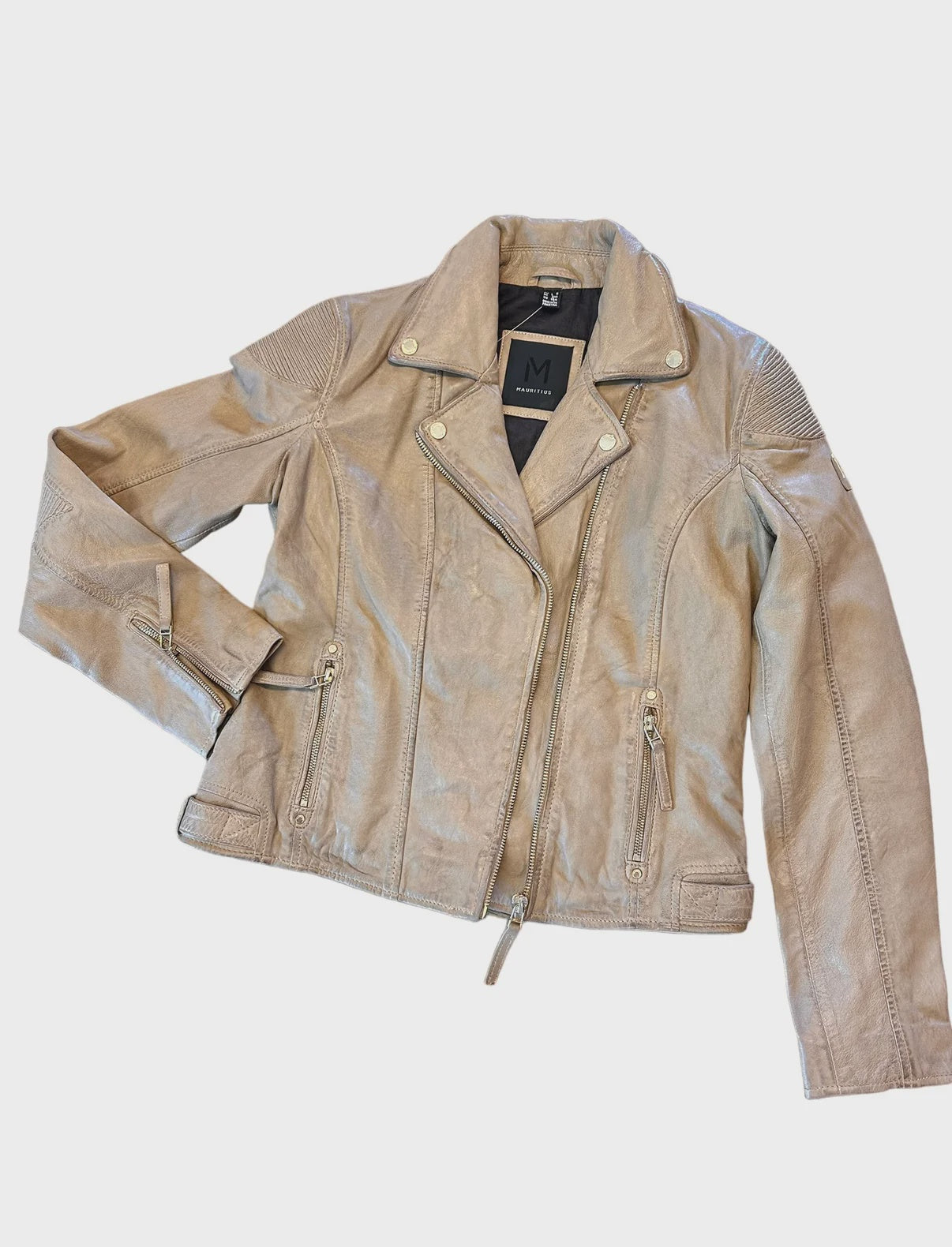 Raizel Leather Jacket - Toffee