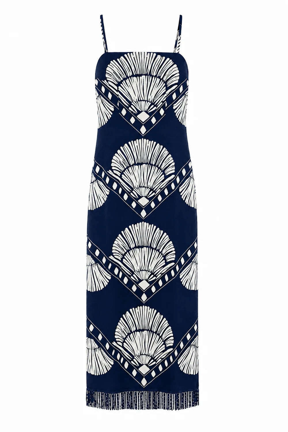 Shannon Midi - Navy Raffia