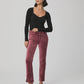 Cindy Straight Pant - Rose Tea Velvet