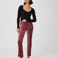 Cindy Straight Pant - Rose Tea Velvet