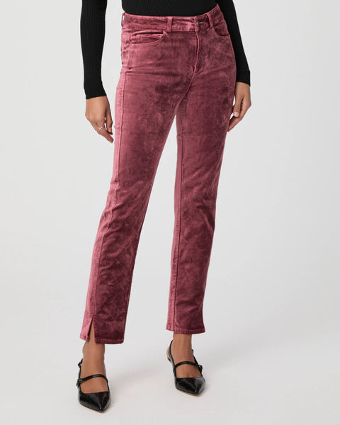 Cindy Straight Pant - Rose Tea Velvet