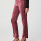 Cindy Straight Pant - Rose Tea Velvet