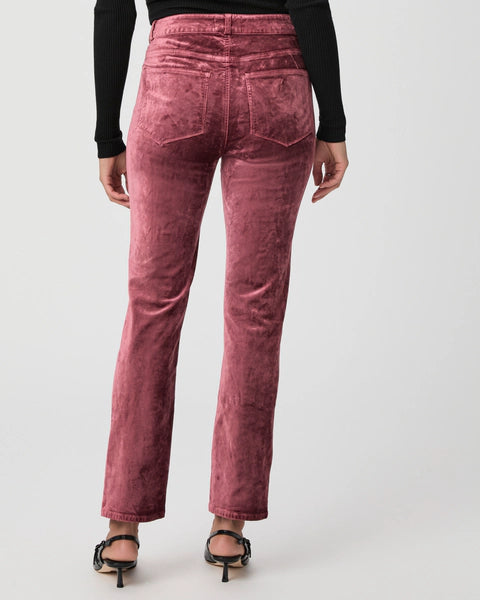 Cindy Straight Pant - Rose Tea Velvet