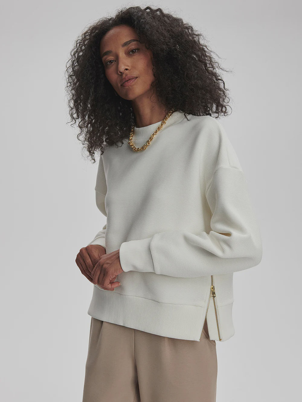 Addelyn sweatshirt-Ivory