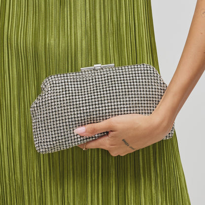 Delfina Evening Bag - Silver