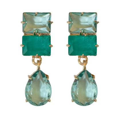 Amalfi Turquoise Ombre Gem Drop Earrings