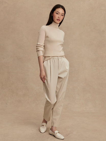 Ravena Roll Neck Top 2.0 - Silver Birch