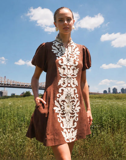 Flavia Barong Mini Dress
