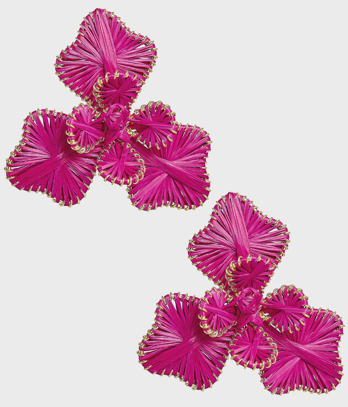 Kaia - Raffia Flower Earring