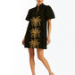 Elliana Barong Mini Dress - Black