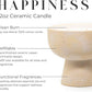 Happiness - Yuzu & Ginger Ceramic Refillable Candle