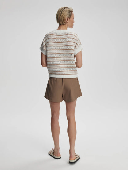 Ciara Stripe Knit Top - Chanterelle Stripe