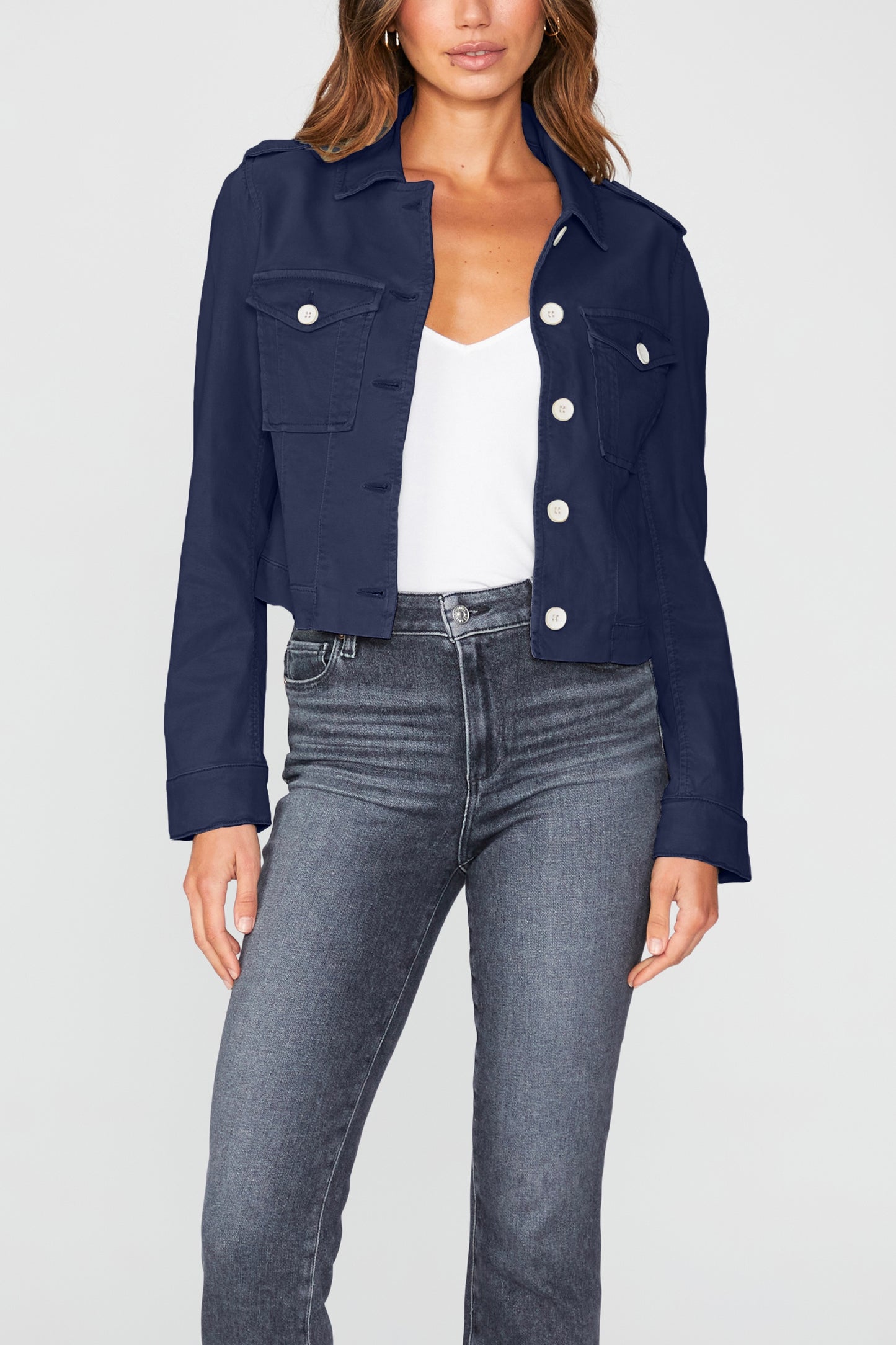 Cropped Pacey Jacket - Vintage Cosmic Navy