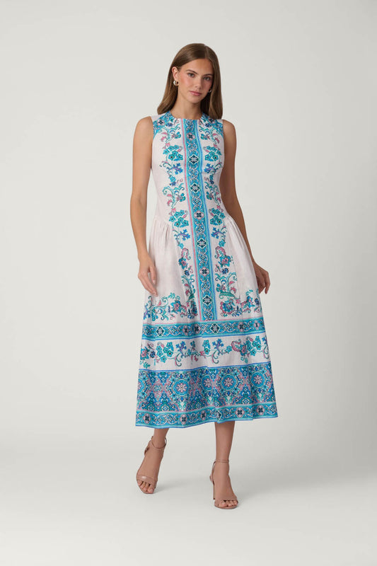 Adele Floral-Print Midi Dress