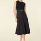 Sleeveless Midi Dress - Black