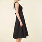 Sleeveless Midi Dress - Black