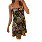 Capri Floral Mini Dress - Black