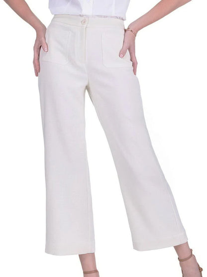 Ivory Pocket Crop Pants