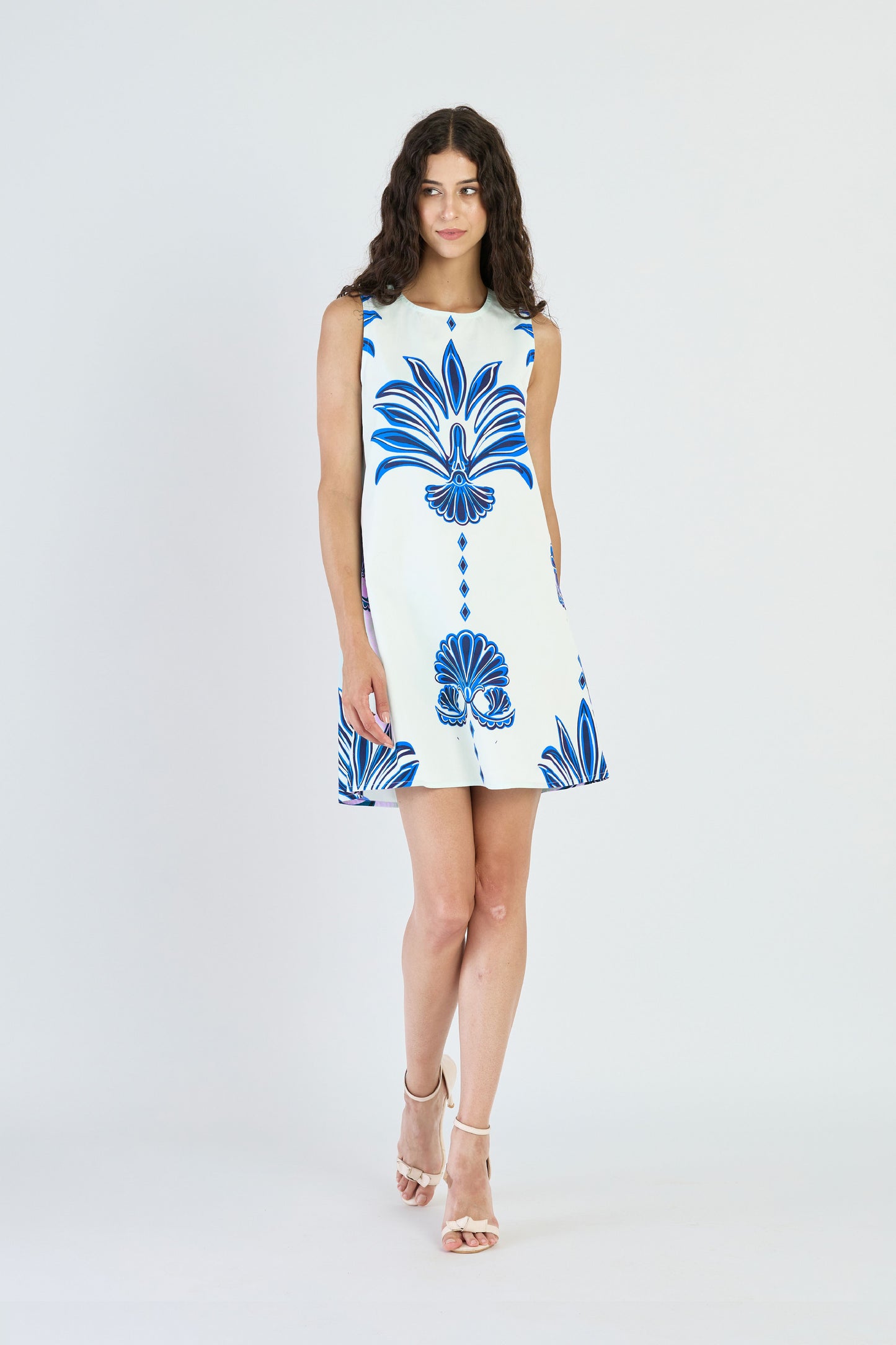 Frankie Dress - Palm Springs Navy